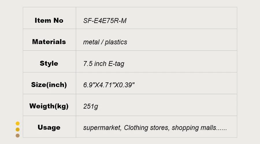7.3-inch Electronic Price Tag Metal Square Port 7.3-inch Electronic Price Tag Metal Square Port